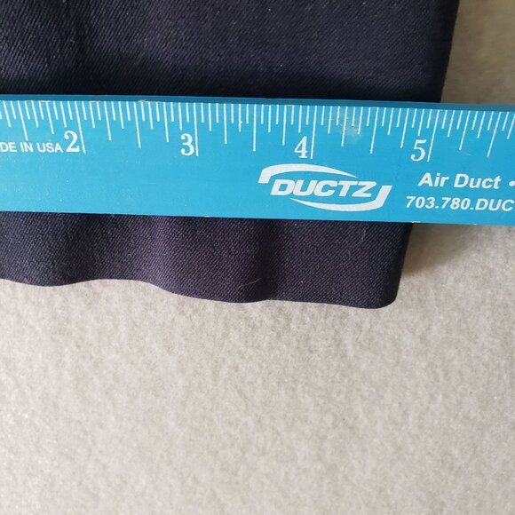 Cynthia Rowley Womens Navy Blue Pants 2 Cotton Stretch Slim Fit Side Pockets - Picture 7 of 10